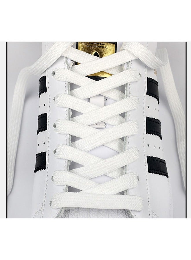 2 Pairs  Tie Shoe Laces White/Black - Image 2