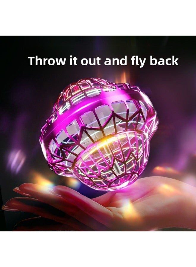25 Years Children's Gift Intelligent Induction Levitation Swing Flying Ball Luminous Gyro Black Technology Boys And Girls Children's Toys-Color:Try The Simplified Version 【red】-Specification:Brand Generation: Ufo Shape 【non-round Old Model】 - Image 3