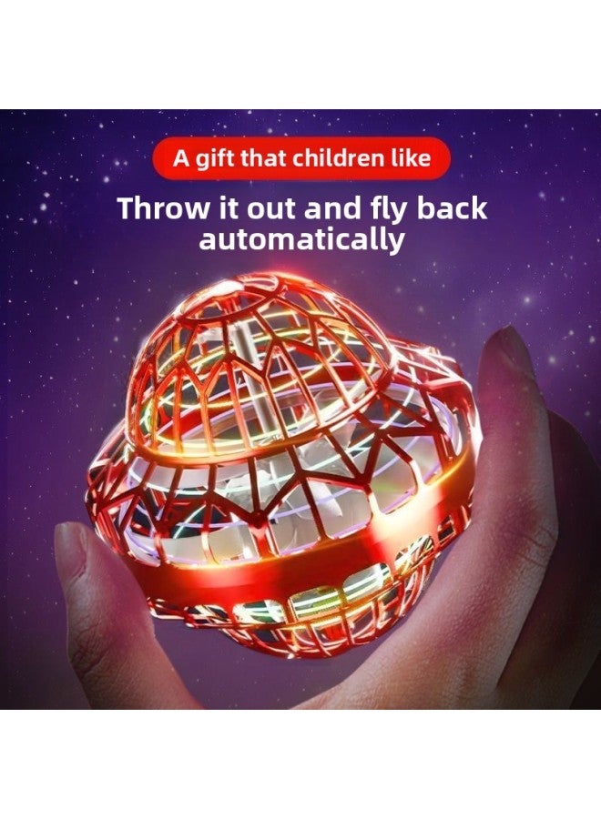 25 Years Children's Gift Intelligent Induction Levitation Swing Flying Ball Luminous Gyro Black Technology Boys And Girls Children's Toys-Color:Try The Simplified Version 【red】-Specification:Brand Generation: Ufo Shape 【non-round Old Model】 - Image 4