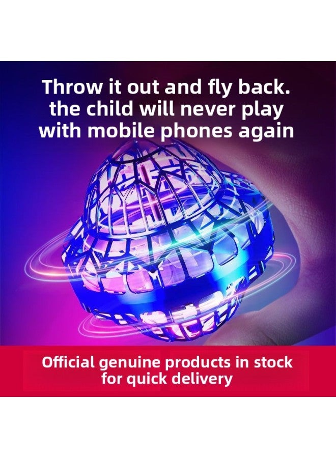 25 Years Children's Gift Intelligent Induction Levitation Swing Flying Ball Luminous Gyro Black Technology Boys And Girls Children's Toys-Color:Try The Simplified Version 【red】-Specification:Brand Generation: Ufo Shape 【non-round Old Model】 - Image 5