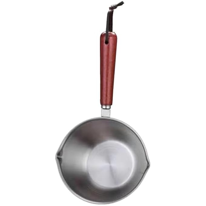 Zerodis Mini Oil Pot Stainless Steel Cooking Oil Container 200 Ml Of Warm Milk With AntiSkid Pot With Wide Mouth Flat Leather For - Image 2