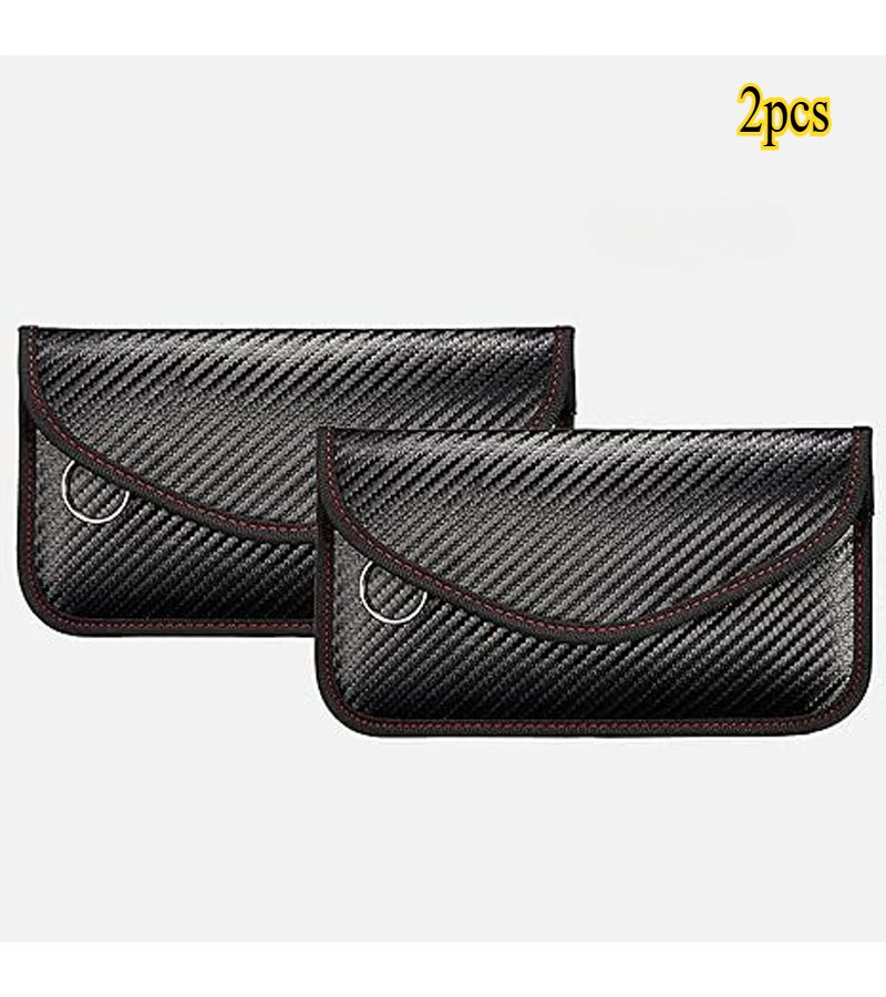 2pcs Black Faraday Bag Portable RFID NFC Signal Blocker Anti Positioning Phone Pouch - Image 3