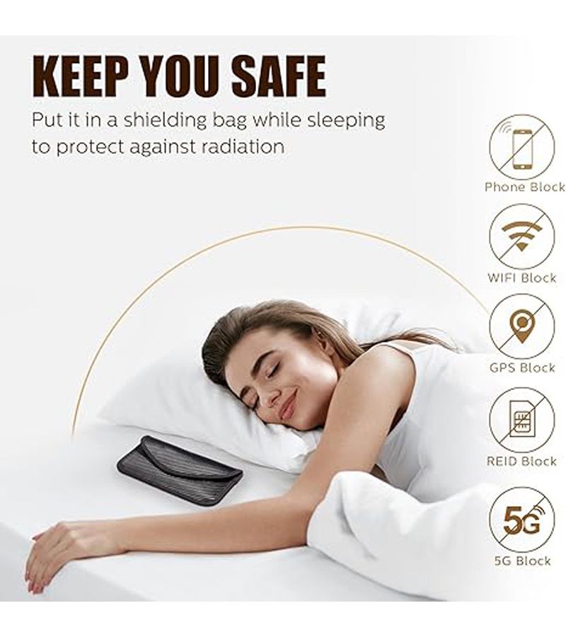 2pcs Black Faraday Bag Portable RFID NFC Signal Blocker Anti Positioning Phone Pouch - Image 5