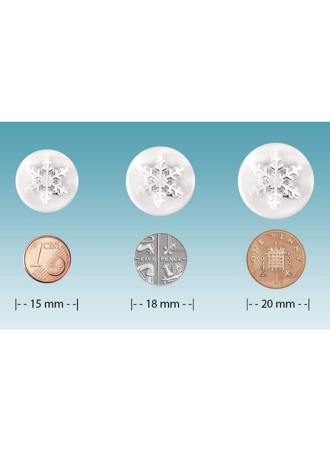 PME Mini Snowflake Plunger Cutter 3-Pieces - Image 5