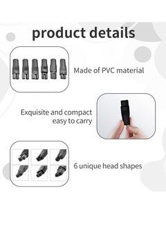 VIUAUAX Shaver Charger, 6 Pcs Universal Shaver Converter, 6 Unique Head Shape Power Cord Supply Adapter, DC Connector, Beard Trimmer Charger, Men's Razor Charger Cable Kit, Multi-Functional Charging Solution  - Image 3