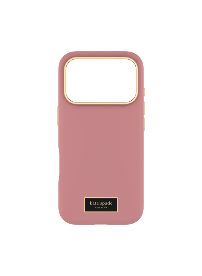 Kate Spade Case w/ Magsafe for Apple iPhone 17 Pro 6.3" | 12-Ft Drop Protection w/ Anti-Scratch Anti Color Fade Coating, Raised Edges, Fashion Case, Wireless Charging - Dusk Rose - Image 1