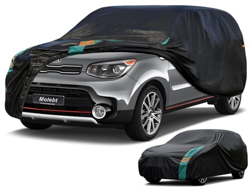Molebt Compact SUV Car Cover Waterproof All Weather, Universal Fit for Kia Soul, Subaru Crosstrek, Honda HR-V, Nissan Kicks, etc. Rain Winter Sun Protection. (Length: 171"-181") - Image 1