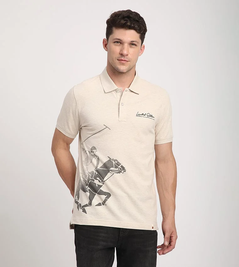 بيفرلي هيلز بولو كلوب Logo Printed Short Sleeves Polo T-Shirt