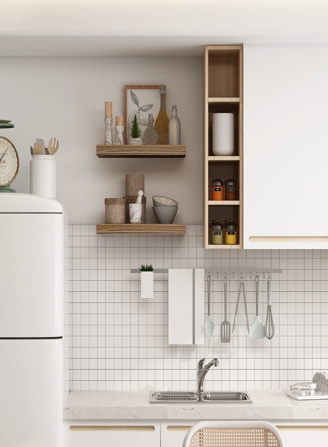 WELLAND 12" Deep Wall Shelves, Floating Wall Shelf Large Floating Shelves, 23.62" L x 11.81" D x 2" T, Deeper Than Others, Retro - Image 2