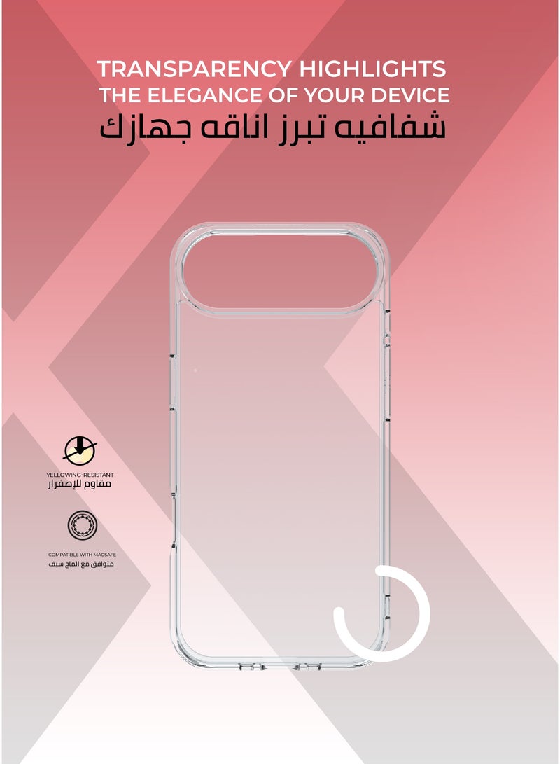 Xonda 3-in-1 protection package for iPhone 17 Air - anti-yellowing clear case, shatter-resistant privacy screen protection, high-definition camera lens protection. - Image 3