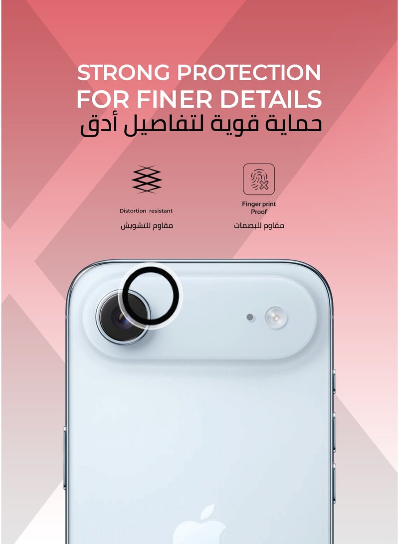 Xonda 3-in-1 protection package for iPhone 17 Air - anti-yellowing clear case, shatter-resistant privacy screen protection, high-definition camera lens protection. - Image 4