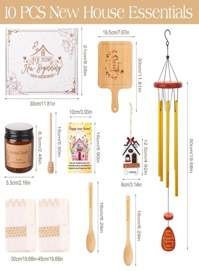 Hoemwarm House Warming Gifts New Home,10 Pcs New House Essentials Closing Gifts for Homebuyers,Gift Basket with Serving Boards Realtors Closing Gift for Women Men - Image 2