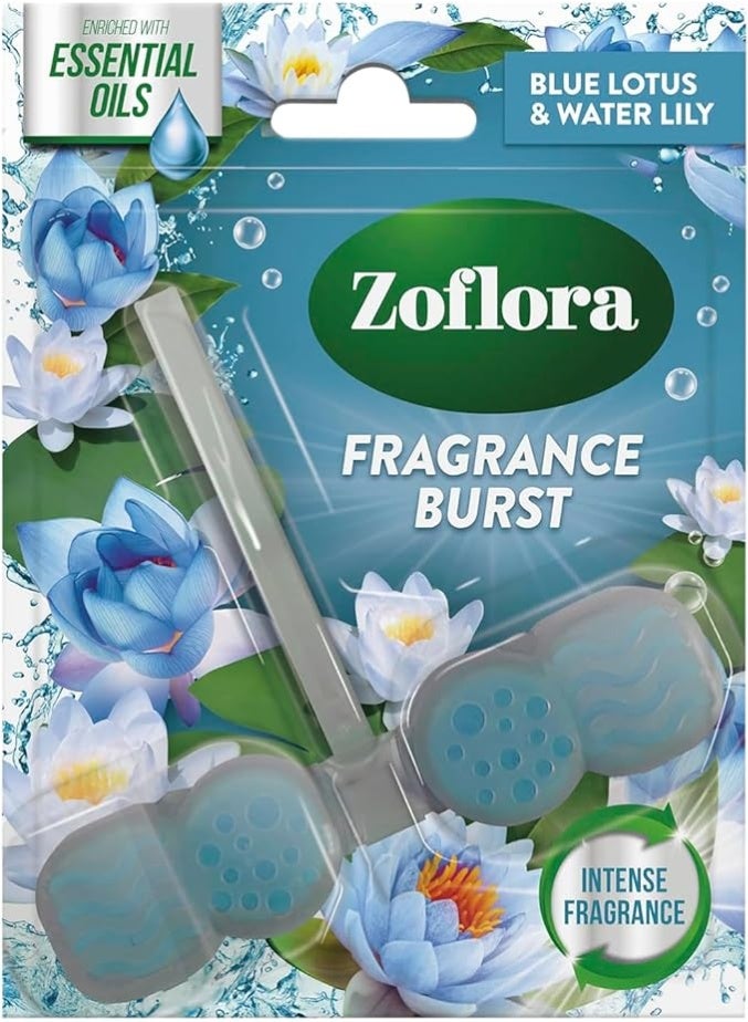 Zoflora Blue Lotus & Water Lily Fragrance Burst Rim Block 1s - Image 1