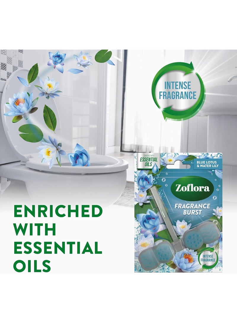 Zoflora Blue Lotus & Water Lily Fragrance Burst Rim Block 1s - Image 3