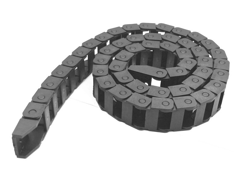 BLS R28 10mm x 20mm Black Plastic Wire Carrier Cable Drag Chain 1M Length for CNC - Image 1