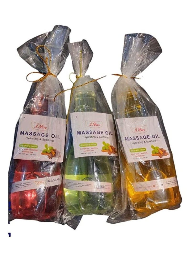 بيور زيت مساج للتدليك 3 قطع مختلفه - Image 3