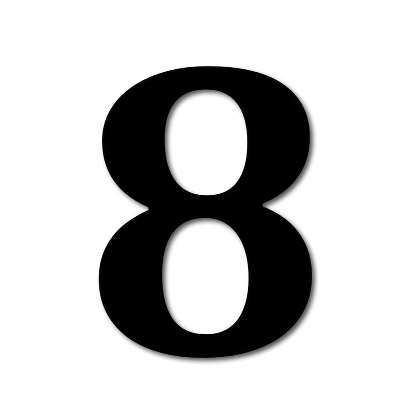 ARAkri MDF Wooden Alphabets Letters and Numbers Cutouts Big Size for Wall Decoration Decor Walls Hanging Large for Birthday Family Wedding Anniversary Art Craft (Black) Letter 9 Inch (8) - Image 1