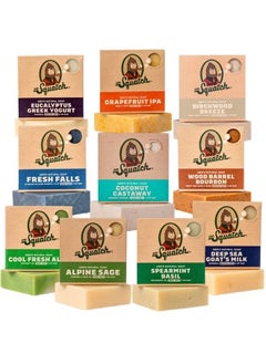 Dr. Squatch Men's Soap Gift Set (10 Bars) – NEW Coconut Castaway, Wood Barrel Bourbon, Fresh Falls, Birchwood Breeze, Cool Fresh Aloe, and more – Men's Natural Bar Soap – Cold Processed Soap for Men  - Image 1
