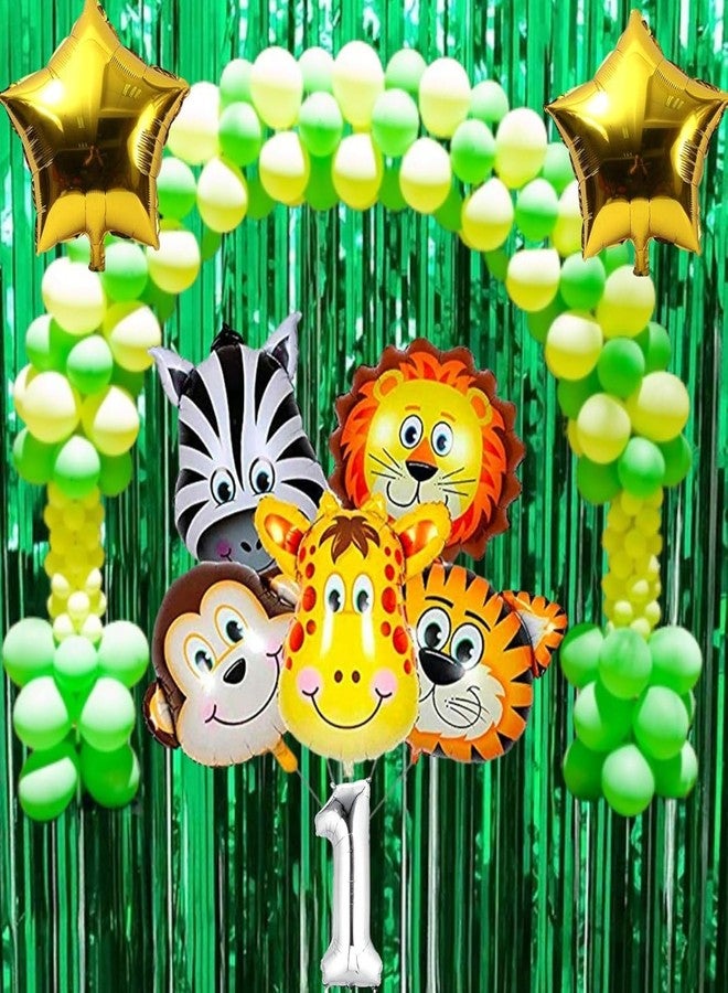 RSAAUD® 2Pc Jungle Theme Balloons, Jungle Safari Decorations Balloon, Animal Print Balloon Set For Kids Boys Girls Party Combo Item Lion, Tiger, Zebra, Monkey, Giraffe 32inch Balloon (Monkey 32") - Image 5