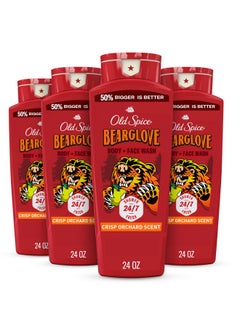 Old Spice Old Spice Body Wash for Men, 3X Defense, 24/7 Shower Fresh with Long Lasting Lather, Bearglove Scent, 24 fl oz (Pack of 4)  - Image 1