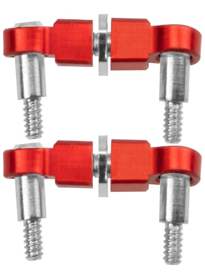 Vgoohobby 2Pcs Vgoohobby Aluminum Rear Link Rod Adjustable Ball Joint Rod Compatible with Wltoys K969 K979 K989 K999 P929 P939 1/28 RC Car Upgrades Parts (Red) - Image 3