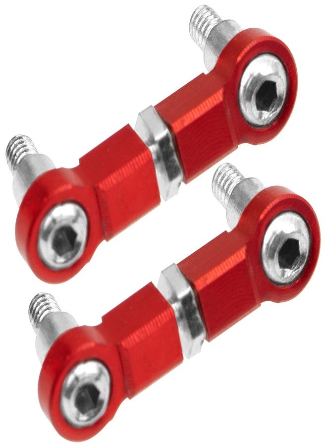Vgoohobby 2Pcs Vgoohobby Aluminum Rear Link Rod Adjustable Ball Joint Rod Compatible with Wltoys K969 K979 K989 K999 P929 P939 1/28 RC Car Upgrades Parts (Red) - Image 5