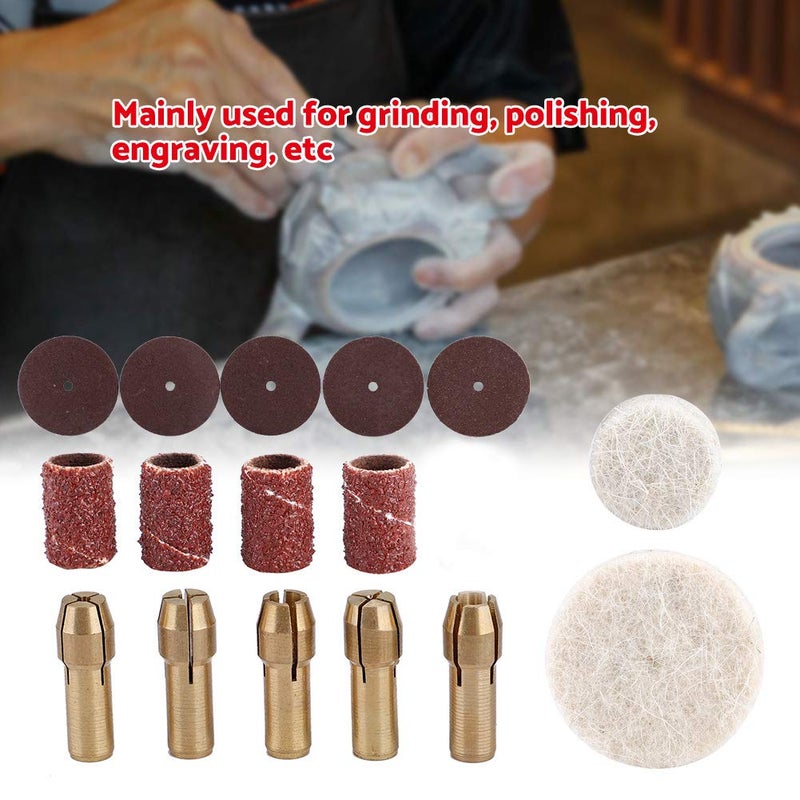34 قطعة مجموعة أدوات DIY للطحن والتلميع والنقش على المعدن والخشب واليشب ومجموعة أدوات الطاقة - Image 4