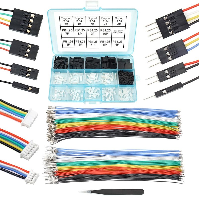 elechawk PB125 to Dupont 254mm Connectors and Cables Kit Compatible with Molex PicoBlade 125mm Pitch Connectors 20cm Wires for Pixhawk248 - Image 3