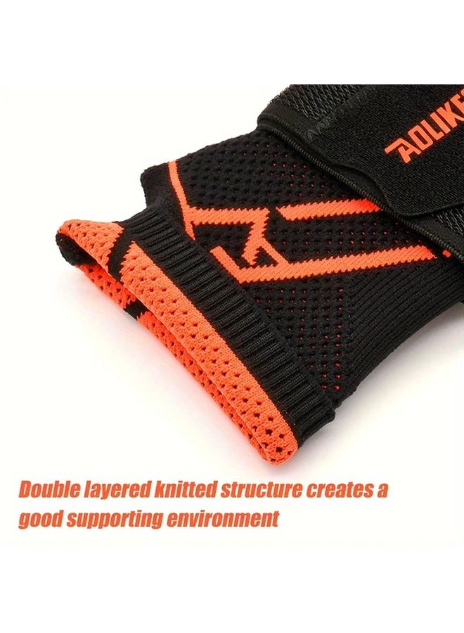 Black Gray M Wrist Brace Wraps Compression Sleeves With Straps For Fitness Weightlifting - Image 5