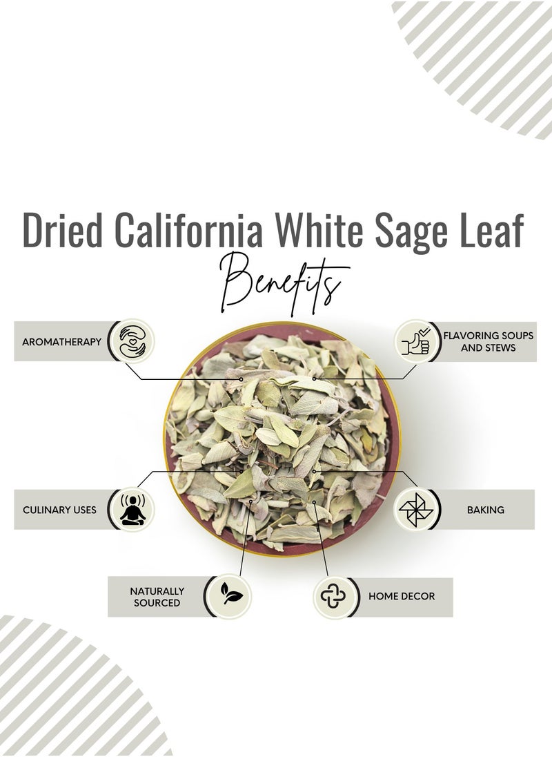 Awafi Mill - AWAFI MILL Dried California White Sage Leaves | Premium Aromatic and Versatile - Image 1