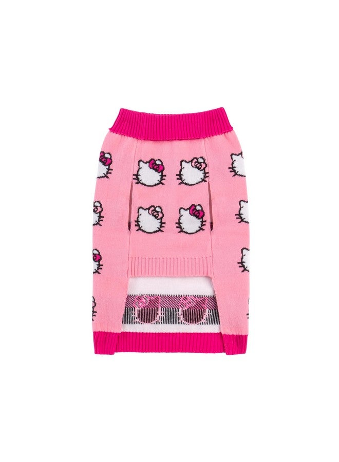 Hello Kitty Hello Kitty and Friends Hello Kitty Dog Sweater - Pink Knit Fabric Pet Sweater with Character Design - Officially Licensed Sanrio Product from Jazwares - Image 4