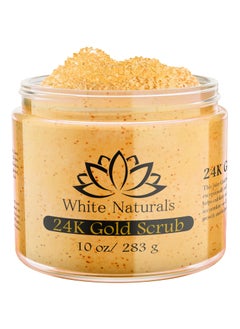 24K Gold Body Scrub Natural Exfoliating Face Sugar Scrub With AntiAging Properties Pure Skin Moisturizer Reduce Wrinkles Deep Pore Cleansing Moisturizing Hydrating Skincare Great Gift for Women