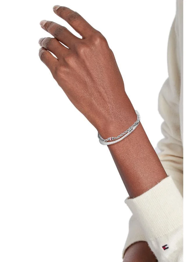 Tommy Hilfiger  2780981 Layered Set Chain Bracelet for Women | Best Price UAE