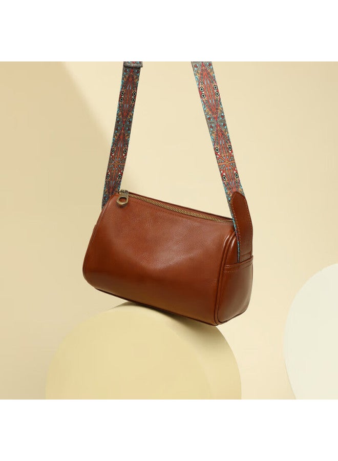 Yuyula Leather Handbag, Women's Crossbody Bag, Brand Stylish Mini Shoulder Bag, Birthday Gift For Girlfriend, Qixi Festival And Valentine's Day Present - Image 1