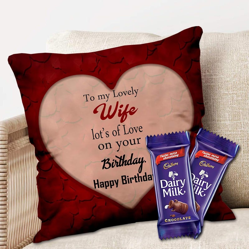 Midiron Birthday Gifts Printed Cushion 16 16 in Gift for Sister Brother Wife Husband Friend Mother Father IZ2018