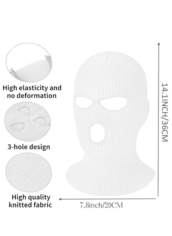 Lemon 3 Hole Winter Knitted Mask, Outdoor Sports Full Face Cover Ski Mask Warm Knit Balaclava for Adult  - Image 4