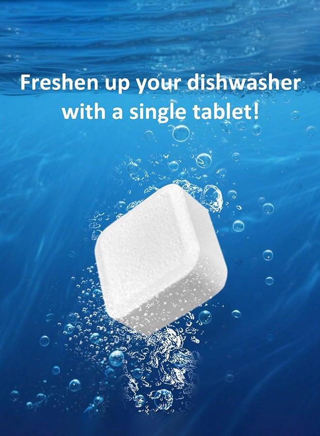 Maebho 12Pcs Dishwasher Cleaner Effervescent Tablets, Plastic-Free Deep Clean Descaler, Fragrance & Dye Free Degreaser for All Dishwasher Models, Remove Grease Limescale Odor - Image 2