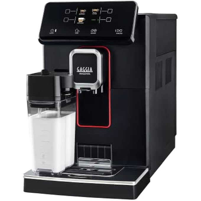 جاجيا ماجينتا بريستيج صنع في إيطاليا 12 مشروبًا في متناول يدك قم بتخصيص قهوة الإسبريسو بالطريقة التي تفضلها آلة صنع قهوة أوتوماتيكية بالكامل من الحبوب إلى الكوب شطف سهل وإزالة الترسبات الكلسية - Image 1