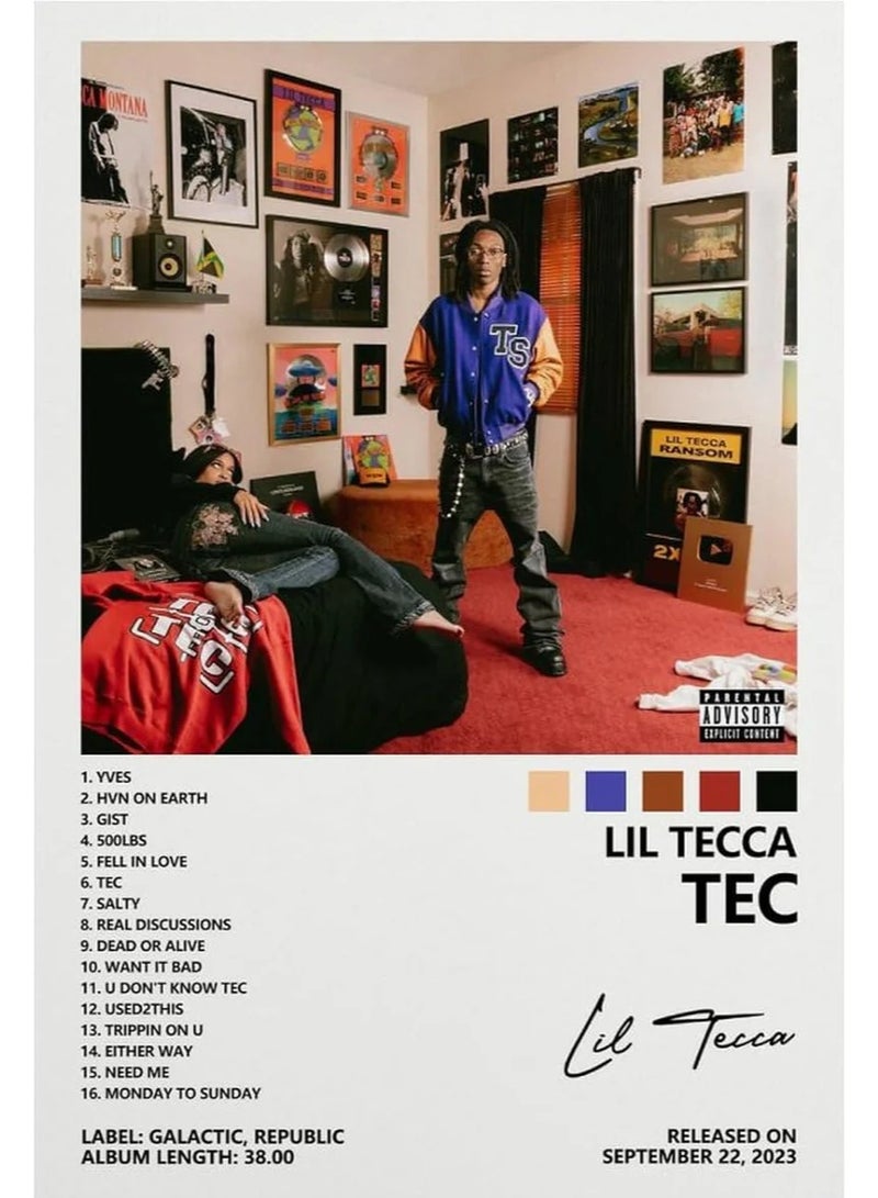 TNESSENTIAL LIL TECCA  TEC  CANVAS POSTER - Image 2