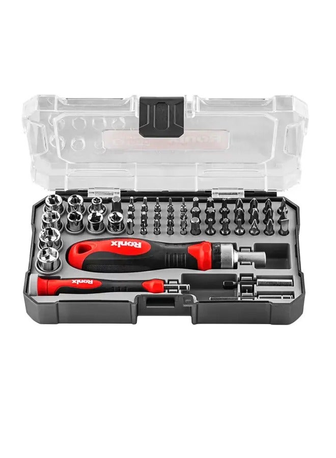 رونيكس طقم لقم مفك 56 قطعة من رونيكس موديل (RH-2717) - Image 1