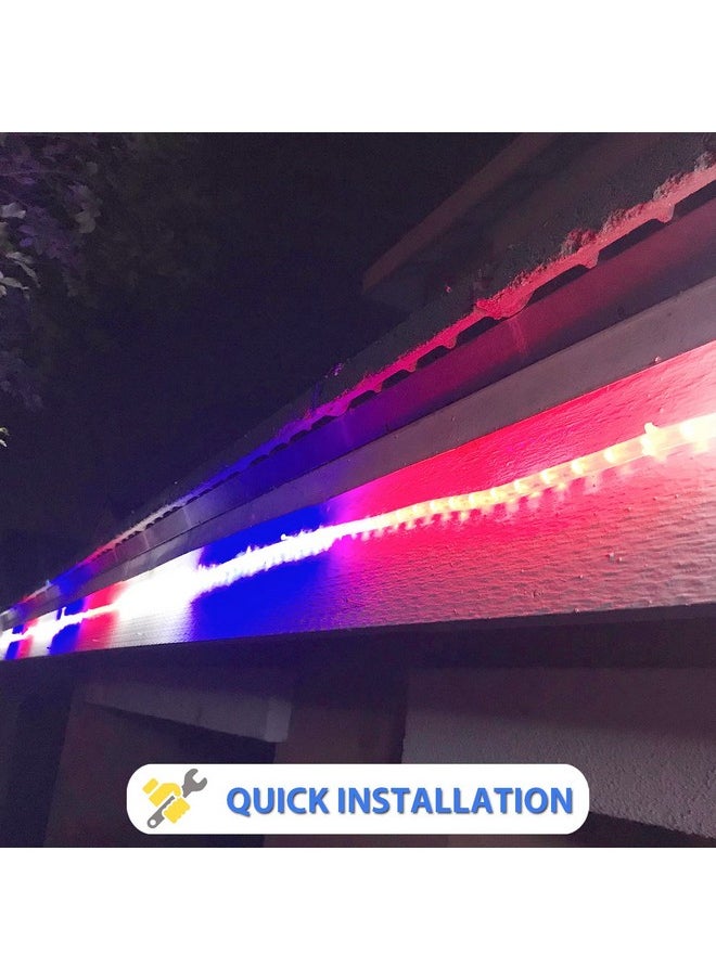 Tuklye Led Rope Lights 50Feet 540Leds 120V Waterproof For Indoor Outdoor Use Ip65 For Party,Backyard,Fence,Fallway,Pond, X'Mas Decoration, Patriot,Independence Day,4Th Of July(Red White Blue)  - Image 5