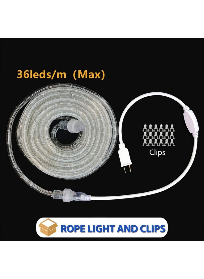 Tuklye Led Rope Lights 50Feet 540Leds 120V Waterproof For Indoor Outdoor Use Ip65 For Party,Backyard,Fence,Fallway,Pond, X'Mas Decoration, Patriot,Independence Day,4Th Of July(Red White Blue)  - Image 3