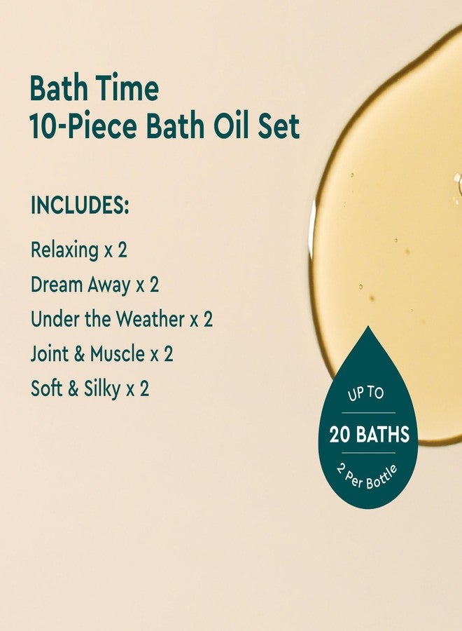 Kneipp Bath Time 10-Piece Bath Oil Set - Includes 5 Signature Formulas (0.67 fl oz Each) - Ideal for Trial & Travel - One Bottle Delivers Up to Two Baths - Image 2