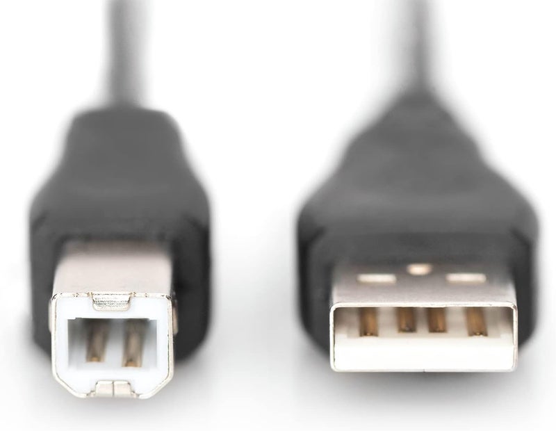 DIGITUS AK-300102-030-S 3m Length USB 2.0 A Male - B Male Connection Cable - Black - Image 5