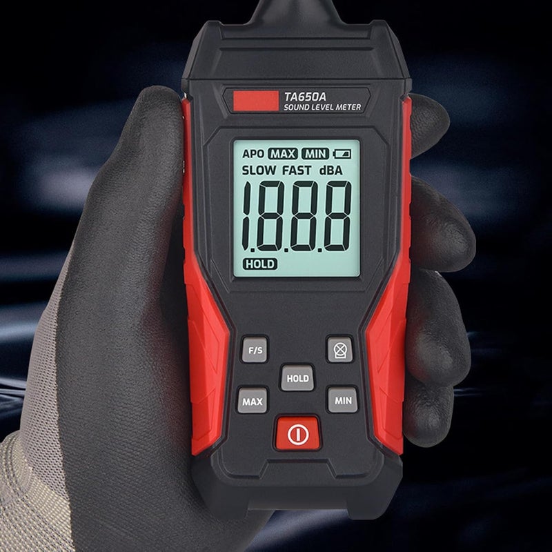 Digital Sound Level Meter 30 130dBA with Backlight LCD Display MAX MIN Data Hold Alarm - Image 4