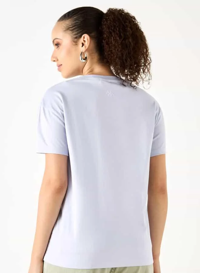 Kappa Kappa Printed T-shirt with Crew Neck and Short Sleeves