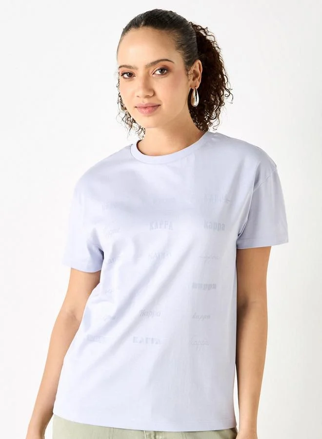 Kappa Kappa Printed T-shirt with Crew Neck and Short Sleeves