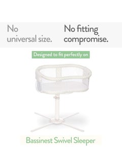 Joey + Joan Joey + Joan Bassinet Fitted Sheets for Halo Bassinest Swivel Sleeper Mattress – Snuggly Soft 100% Jersey Cotton – 2 Pack – Light Dark Sage Green  - Image 2