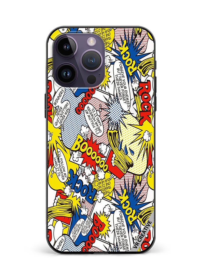 VR CREATIVE Protective Case Cover For Apple iPhone 16 Pro Max Pop Art Design Multicolour