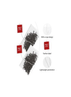 SYOSI Tea Filter Bags, 100Pcs Disposable Nylon Tea Infuser Bag Spice Filter Tea Strainer Bags With String, Empty Tea Bags for Loose Leaf Fruit Herbal Tea Bags, Spice Bags, Filter Bags (5.8 * 7.0cm)  - Image 2
